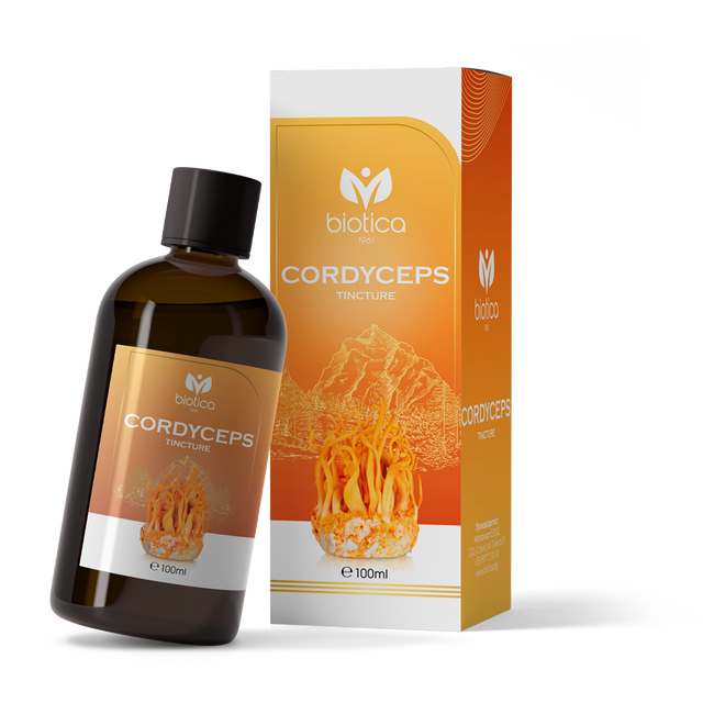 Biotica - Гъби Кордицепс тинктура x100 мл  Biotica - Nutra Best Bulgaria