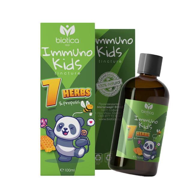 Biotica - ИмуноКидс тинктура x100 мл  Biotica - Nutra Best Bulgaria