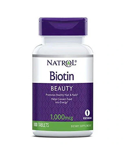 Biotin 1000mcg. / 100 Tabs.  Natrol - Nutra Best Bulgaria