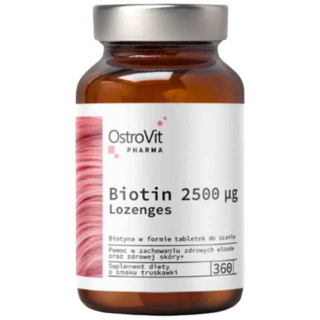 Biotin 2500 mcg | Lozenges 360 Подезични таблетки  OstroVit - Nutra Best Bulgaria
