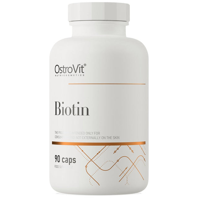 Biotin 2500 mcg / Vege 90 капсули  OstroVit - Nutra Best Bulgaria
