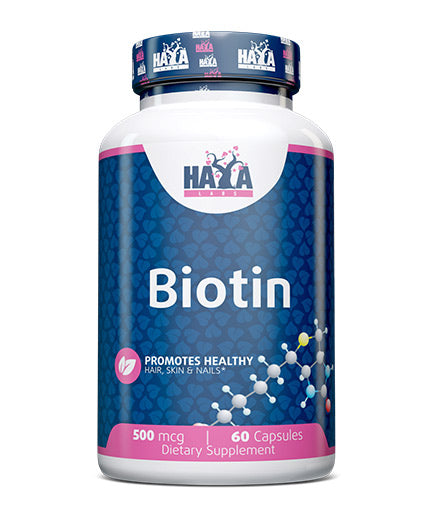Biotin 500 mcg / 60 Caps  HAYA LABS - Nutra Best Bulgaria