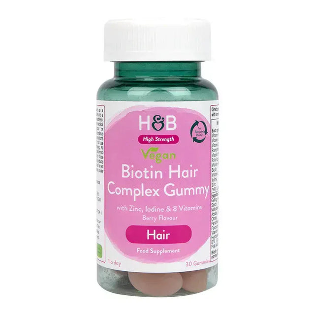 Биотин комплекс за коса (Biotin Hair Complex) 30 веган желета HOLLAND & BARRETT - Nutra Best