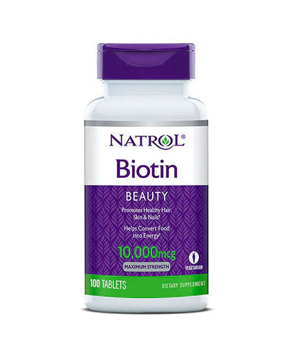 Biotin Maximum Strength 10,000 mcg. / 100 Tabs. - Nutra Best