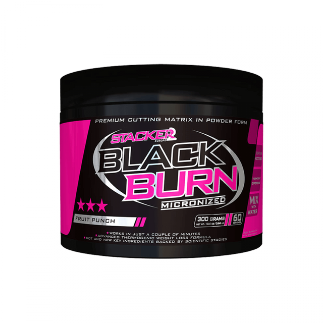 Black Burn Micronized - 300 грама  Stacker - Nutra Best Bulgaria