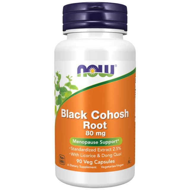 Black Cohosh Root 80 mg - 90 капсули  NOW Foods - Nutra Best Bulgaria