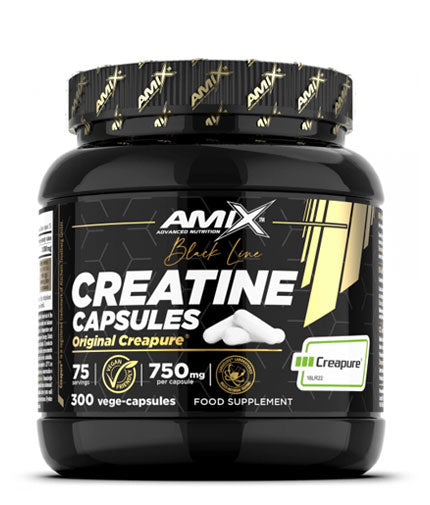 Black Line Creatine Creapure 750 mg / 300 Vcaps  AMIX - Nutra Best Bulgaria