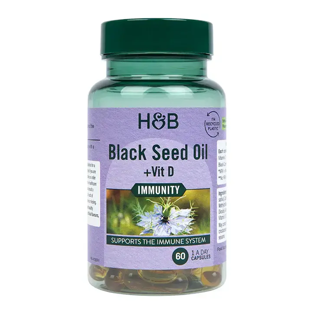 Black Seed Oil With Vitamin D - 60 капсули  Holland and Barrett - Nutra Best Bulgaria
