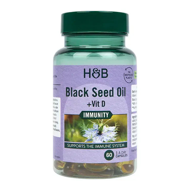 Black Seed Oil With Vitamin D - 60 капсули - Nutra Best