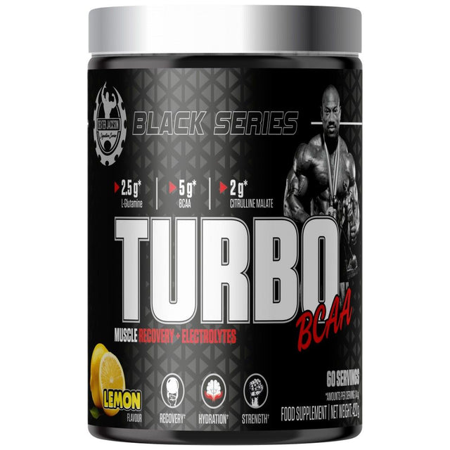 Black Series | Turbo BCAA Muscle Recovery & Electrolytes - 420 грама  Dexter Jackson Signature Series - Nutra Best Bulgaria