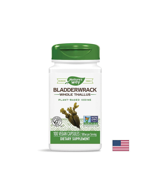 Bladderwrack 580 mg - 100 капсули  Nature’s Way - Nutra Best Bulgaria