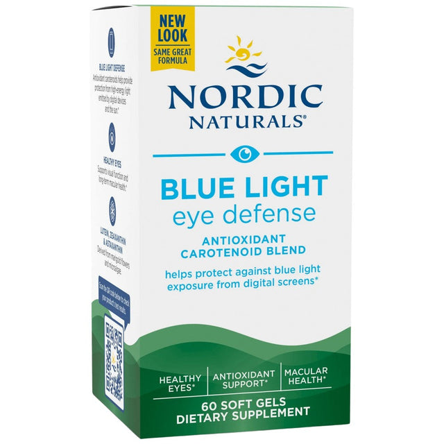 Blue Light Eye Defense - 60 Гел капсули  Nordic Naturals - Nutra Best Bulgaria