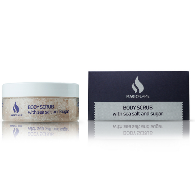 Скраб за тяло Body Scrub with Sea salt & Sugar  Magic Flame - Nutra Best Bulgaria