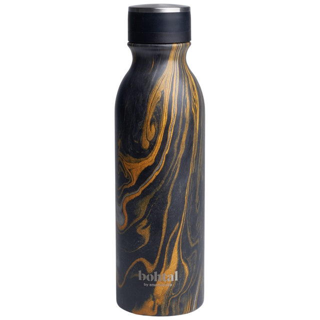 Bohtal Insulated Flask | Black Marble - 600 мл  SmartShake - Nutra Best Bulgaria