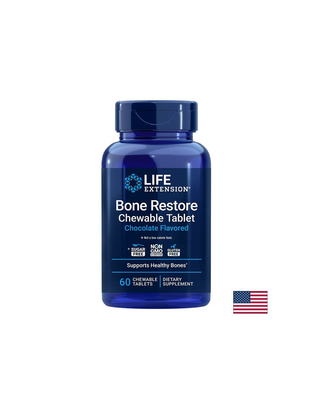 Формула за Кости - Bone Restore, 60 дъвчащи таблетки, с вкус на шоколад  Life Extension - Nutra Best Bulgaria