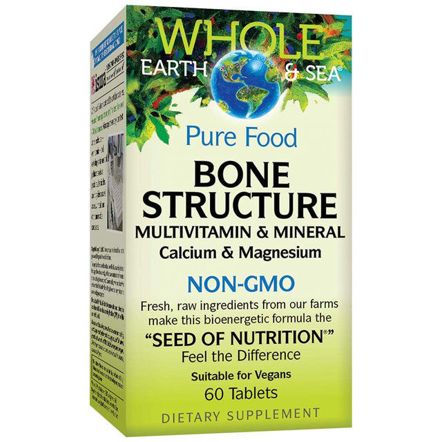 Bone Structure NON-GMO 60 Таблетки  Natural Factors - Nutra Best Bulgaria