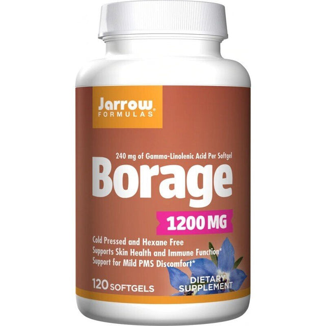 Borage (GLA) 1200 mg - 120 Гел капсули  Jarrow Formulas - Nutra Best Bulgaria