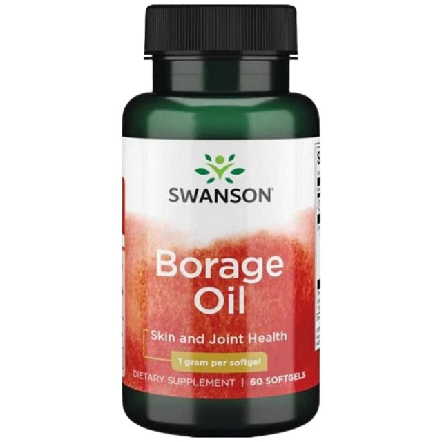 Borage Oil 60 Гел капсули  Swanson - Nutra Best Bulgaria