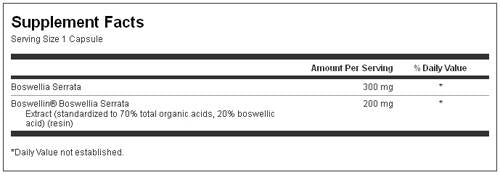 Boswellia 200 mg 30 капсули  Swanson - Nutra Best Bulgaria