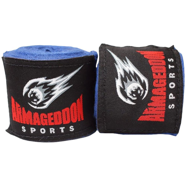 Boxing Hand Wraps 4.5 m - Blue / Боксови бинтове 4.5 м - Blue 4.5 Метра  ARMAGEDDON - Nutra Best Bulgaria