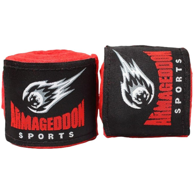 Boxing Hand Wraps 4.5 m - Red / Боксови бинтове 4.5 м - Red - 4.5 Метра  ARMAGEDDON - Nutra Best Bulgaria