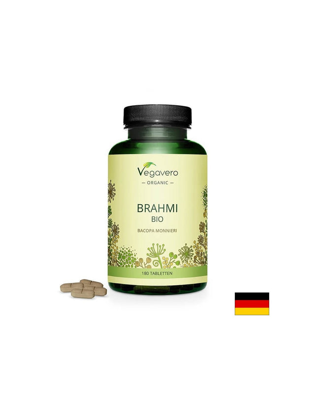Brahmi BIO – Bacopa Monieri БИО - Брахми – Бакопа Мониери, 180 таблетки Vegavero  Vegavero - Nutra Best Bulgaria