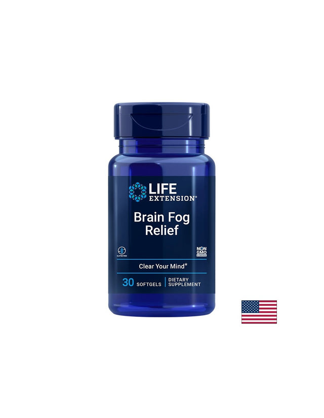 Мозъчна функция- Brain Fog Relief, 30 софтгел капсули  Life Extension - Nutra Best Bulgaria