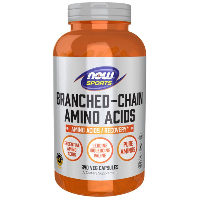 Branched Chain Amino Acids / BCAA - 240 капсули  NOW Foods - Nutra Best Bulgaria