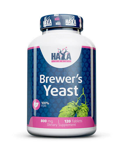 Brewer's Yeast 800mg / 120tabs.  Haya Labs - Nutra Best Bulgaria