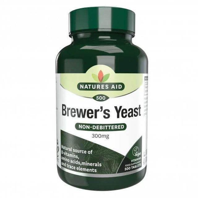 Бирена мая (Brewers Yeast) 300мг 500 таблетки  NATURES AID - Nutra Best Bulgaria