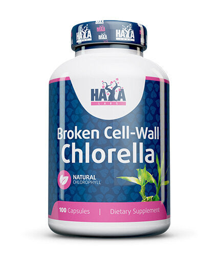 Broken Cell Wall Chlorella 500mg. / 100 Caps.  Haya Labs - Nutra Best Bulgaria