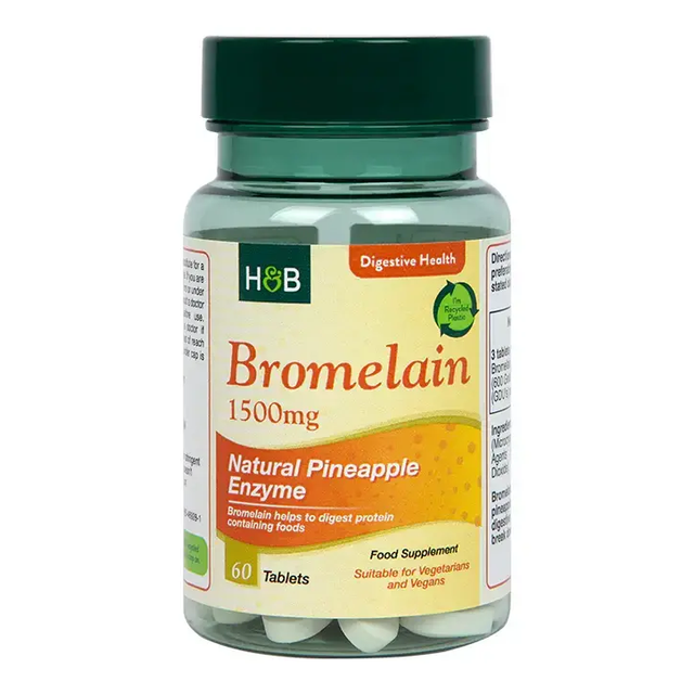 Bromelain 1500 mg - 60 Таблетки  Holland and Barrett - Nutra Best Bulgaria