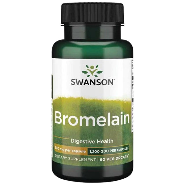 Bromelain 500 mg / 1200 GDU - 60 капсули с удължено освобождаване  Swanson - Nutra Best Bulgaria