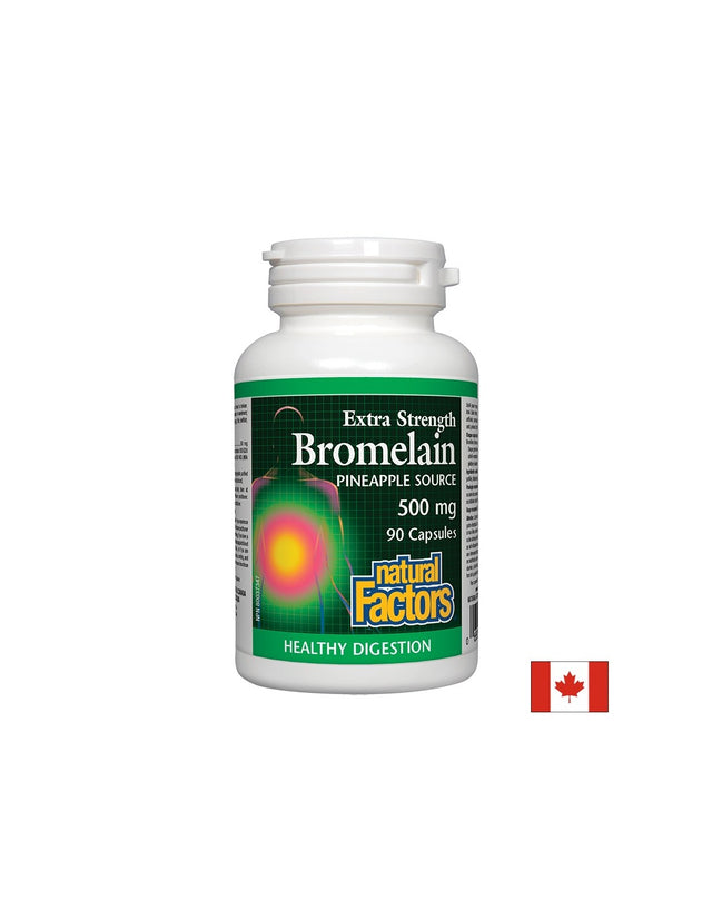 Bromelain Hydrochloride 500 mg - 90 капсули  Natural Factors - Nutra Best Bulgaria