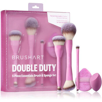 BrushArt - Double Duty Essentials Brush & Sponge Set - Dárková sada  BrushArt - Nutra Best Bulgaria