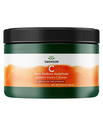 Buffered Sodium Ascorbate Vitamin C Powder - 120 грама  Swanson - Nutra Best Bulgaria