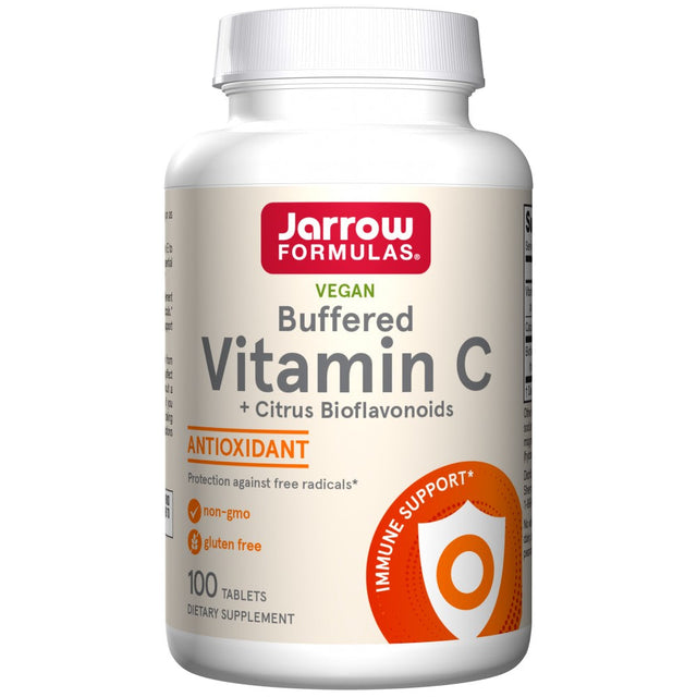 Buffered Vitamin C + Citrus Bioflavanoids 750 mg - 100 Таблетки  Jarrow Formulas - Nutra Best Bulgaria