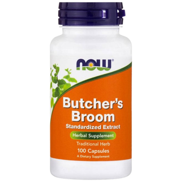 Butcher's Broom - 100 капсули  NOW Foods - Nutra Best Bulgaria