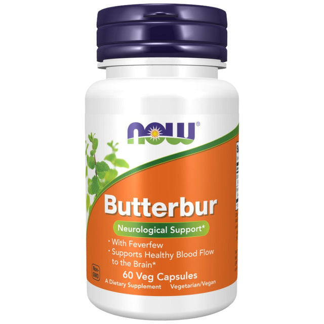 Butterbur - 60 капсули  NOW Foods - Nutra Best Bulgaria