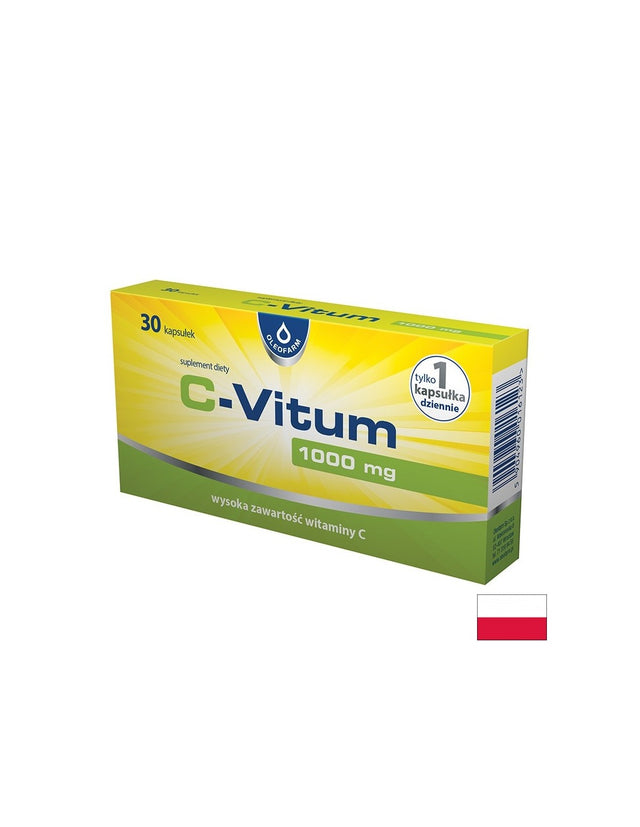 Витамин C – Имунитет и антиоксидантна защита, 1000 mg, 30 капсули  Oleofarm - Nutra Best Bulgaria