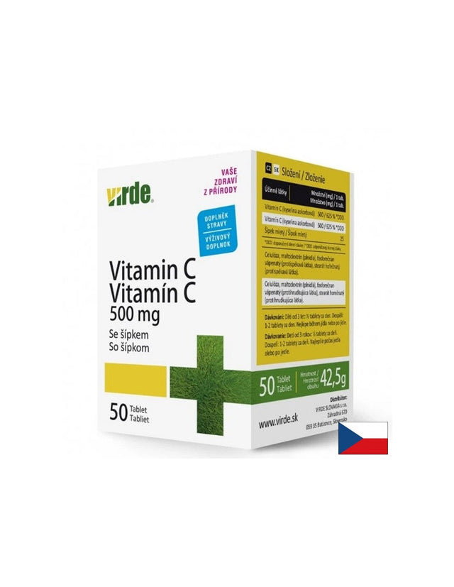 Витамин C 1000 mg + шипка За силен имунитет и антиоксидантна защита 50 таблетки  Virde - Nutra Best Bulgaria