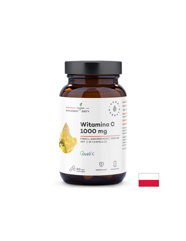 Витамин C Силен имунитет и антиоксидантна защита 1000 mg, 60 капсули  Aura Herbals - Nutra Best Bulgaria