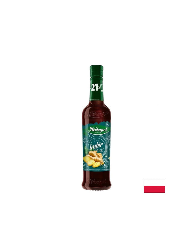 Сироп с Джинджифил, Витамин C, D3, B6 и Цинк – Подкрепа за имунната система, 420 ml  Herbapol - Nutra Best Bulgaria