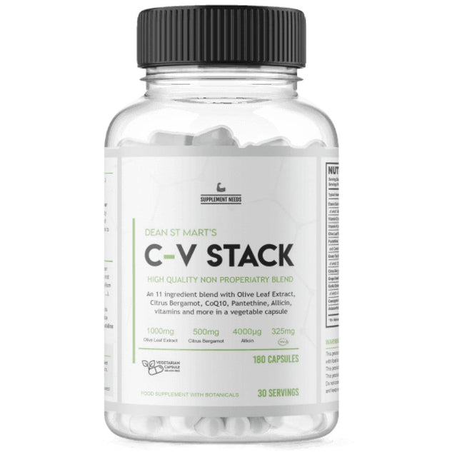 C-V Stack | Heart and Cholesterol Support 180 капсули  Supplement Needs - Nutra Best Bulgaria