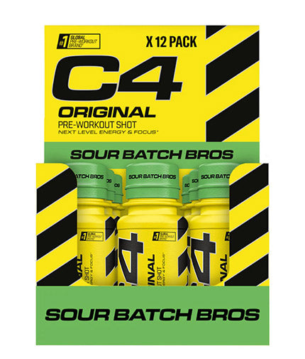 C4 Pre-Workout Shots / 12 x 60 ml - 0.700 kg  Cellucor - Nutra Best Bulgaria