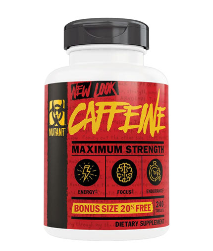 CAFFEINE Premium 200mg / 200tabs. + 40 FREE tabs  MUTANT - Nutra Best Bulgaria