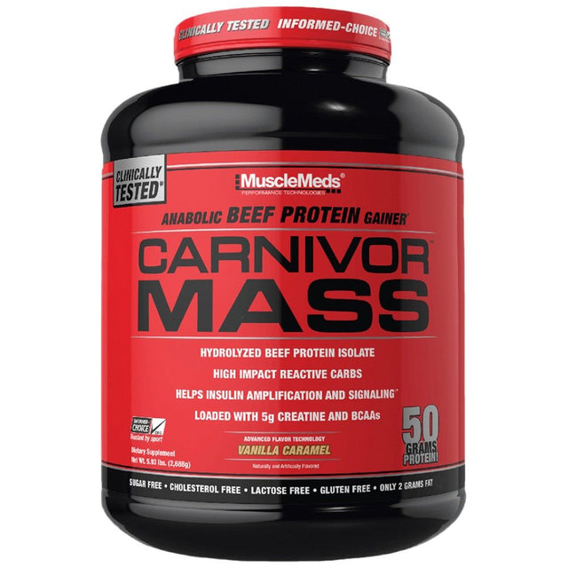 Carnivor Mass / Beef Gainer - 2724 грама - Nutra Best Bulgaria