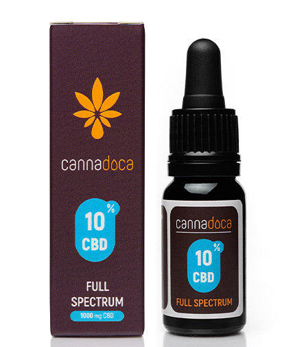 CBD Oil Full Spectrum 10% / 1000 mg / 10 ml  CANNADOCA - Nutra Best Bulgaria