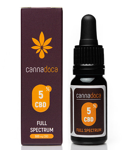 CBD Oil Full Spectrum 5% / 500 mg / 10 ml  CANNADOCA - Nutra Best Bulgaria