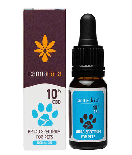 CBD Oil Pets 10% / 1000 mg / 10 ml  CANNADOCA - Nutra Best Bulgaria